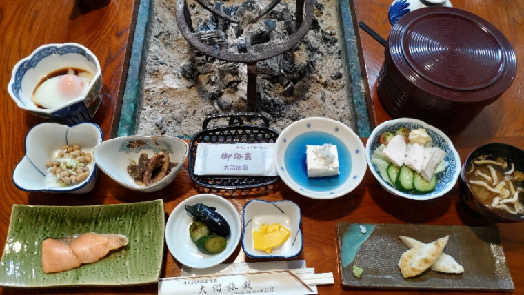 遠刈田・大沼旅館朝食